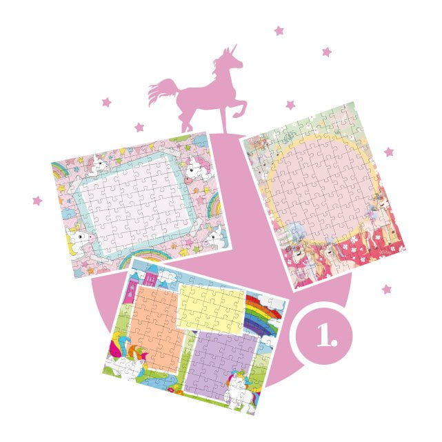 Näin suunnittelet yksisarvisaiheisen palapelin 1