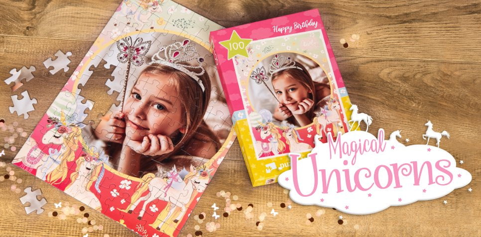 Ihastuttavat yksisarviset ja LAPSESI samassa palapelissä!