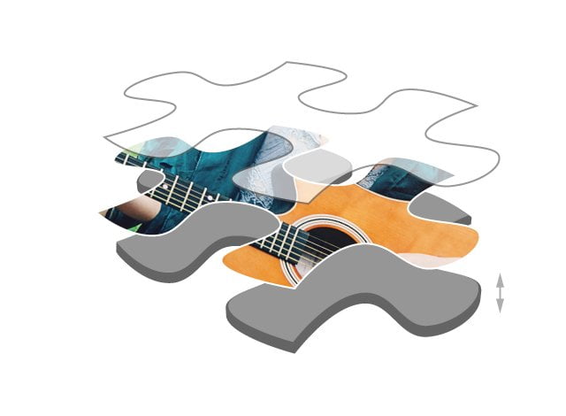 Palapelin palojen paksuus