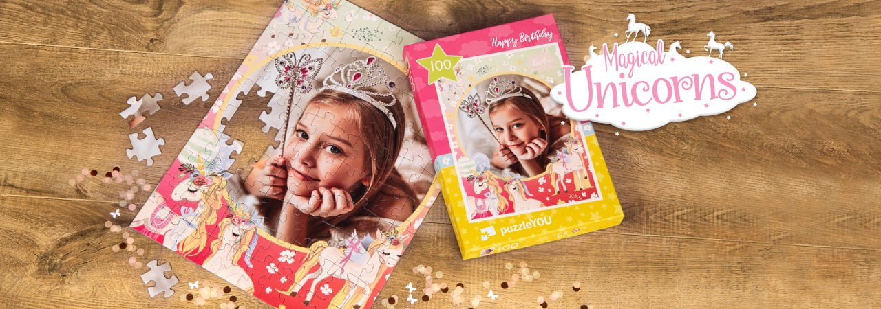 Ihastuttavat yksisarviset ja LAPSESI samassa palapelissä!