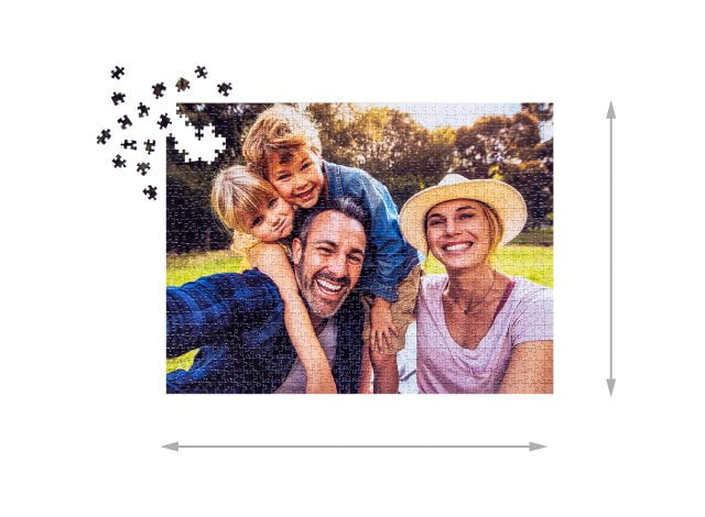 Valmiin palapelin koko