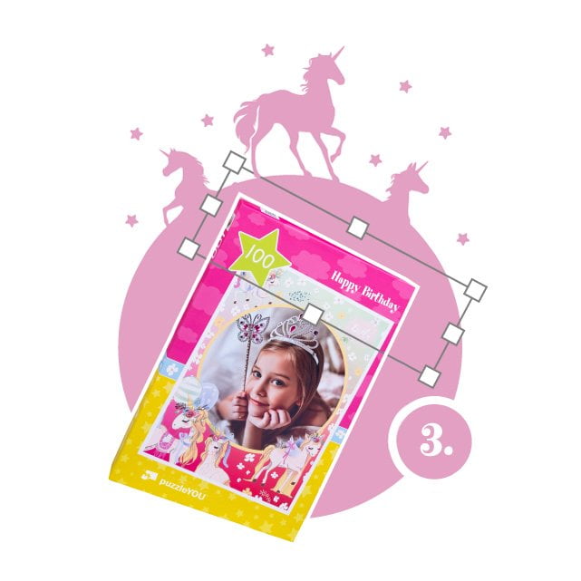 Näin suunnittelet yksisarvisaiheisen palapelin 3