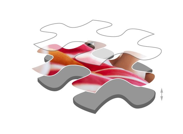 Palapelin palojen paksuus