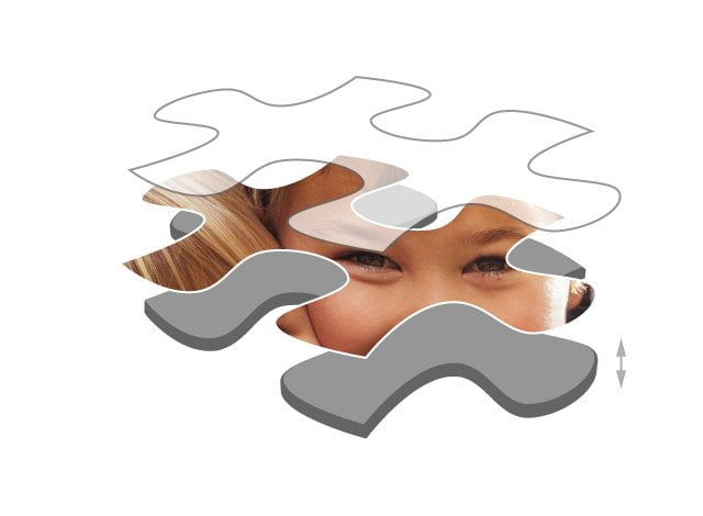 Palapelin palojen paksuus