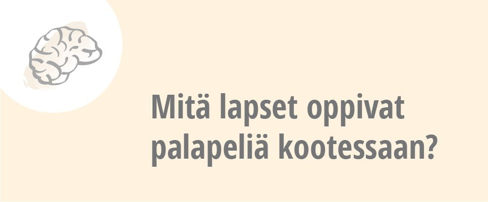 Mitä lapset oppivat palapeliä kootessaan?