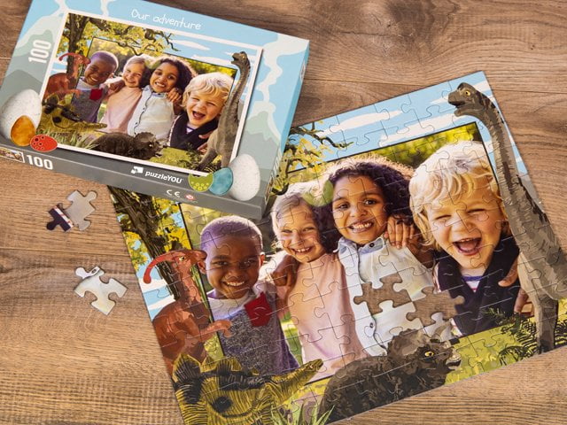 Dinosaurusaiheiset lasten palapelit